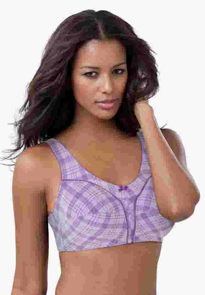 Cotton Back-Close Wireless Bra image number 0