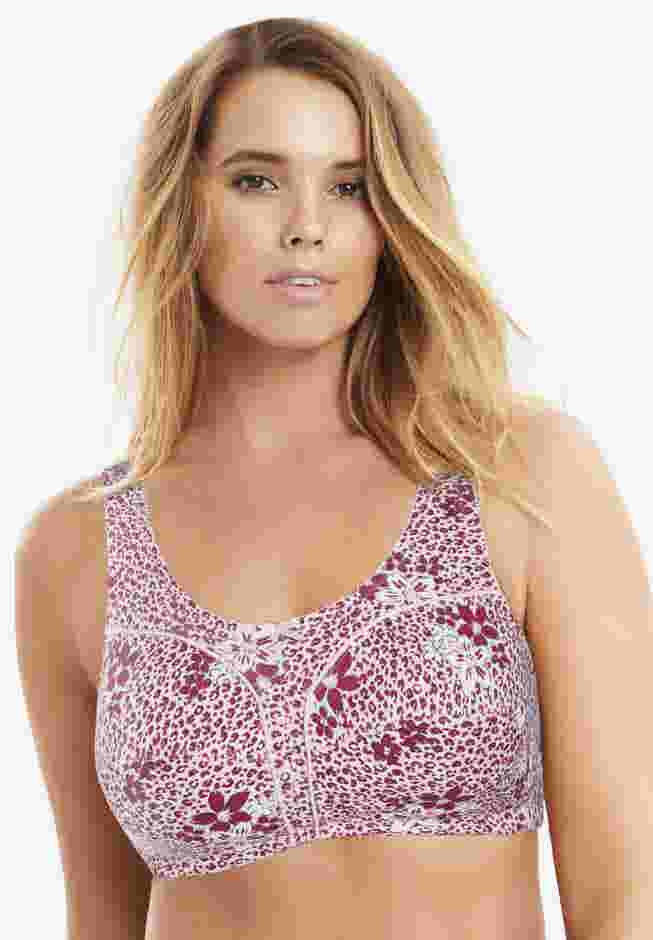 Cotton Back-Close Wireless Bra image number 0