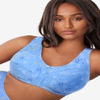 WIRELESS BACK-CLOSE COTTON BRA image number null