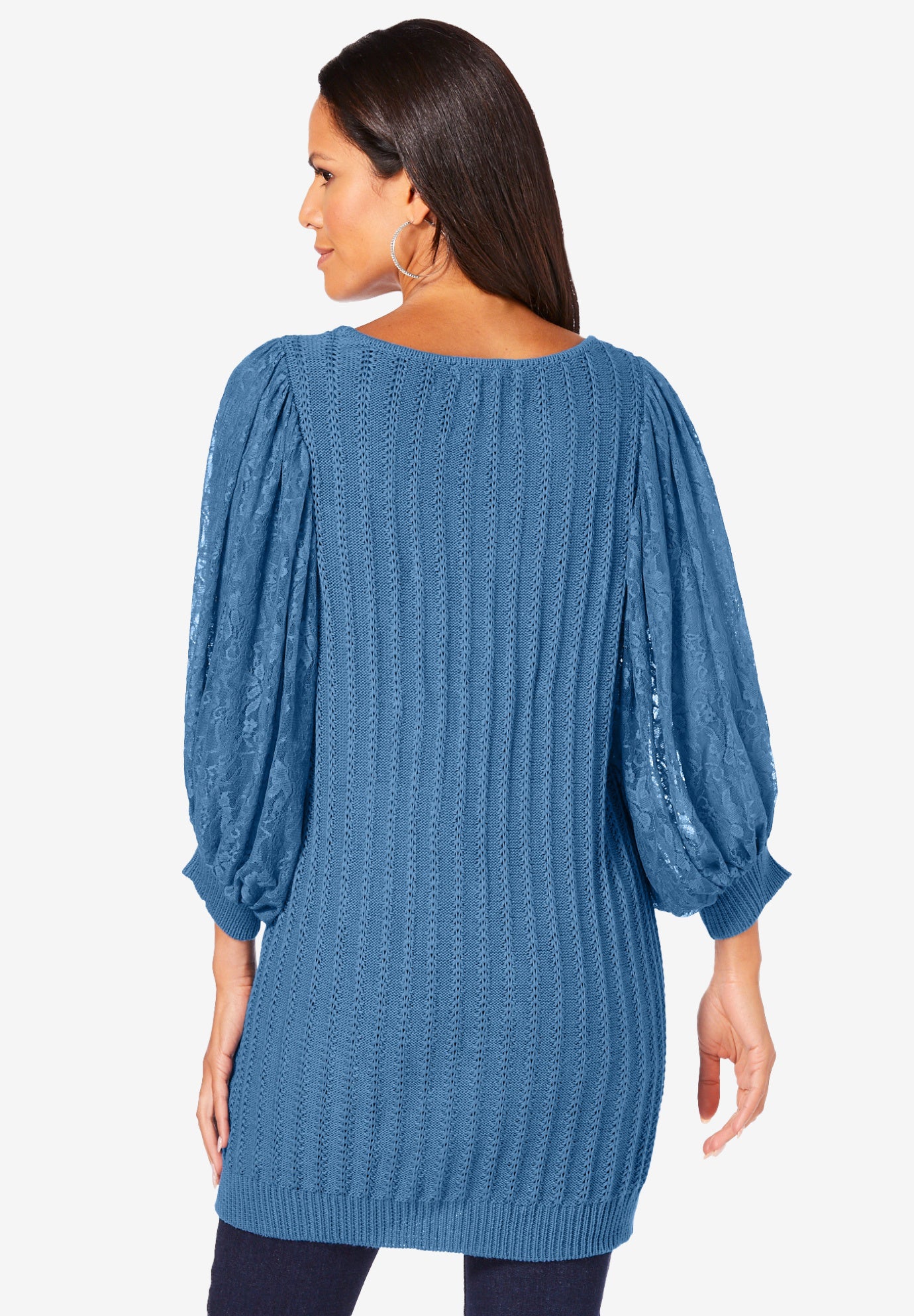 Lace Sleeve Sweater image number 3