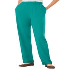 7-Day Straight-Leg Elastic-Waist Stretchy Knit Pant image number 0