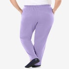 7-Day Straight-Leg Elastic-Waist Stretchy Knit Pant image number 2
