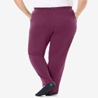 7-Day Knit Straight-Leg Pull-On Pants image number null