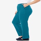7-Day Knit Straight-Leg Pull-On Pants image number null