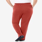 7-Day Straight-Leg Elastic-Waist Stretchy Knit Pant image number 1