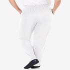 7-Day Straight-Leg Elastic-Waist Stretchy Knit Pant image number 2