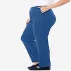 7-Day Straight-Leg Elastic-Waist Stretchy Knit Pant image number 2