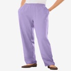 7-Day Straight-Leg Elastic-Waist Stretchy Knit Pant image number 1
