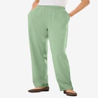 7-Day Knit Straight-Leg Pull-On Pants image number null
