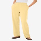 7-Day Straight-Leg Elastic-Waist Stretchy Knit Pant image number 1