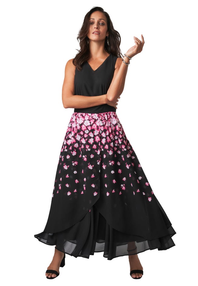 Georgette Flyaway Maxi Dress image number 1