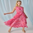 Georgette Flyaway Maxi Dress image number null