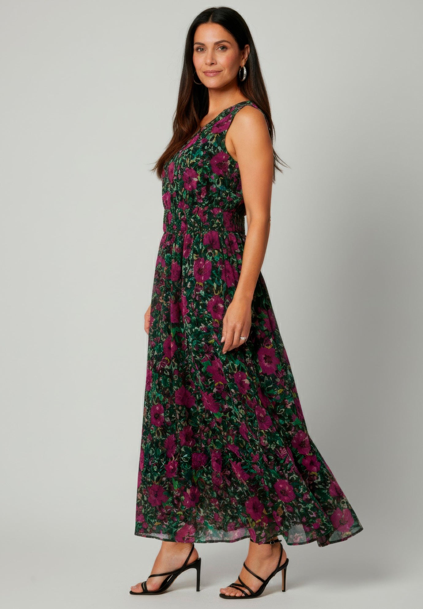 Georgette Flyaway Maxi Dress image number 2