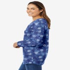 Perfect Printed Long-Sleeve V-Neck Tee image number 2