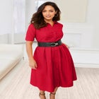 Eyelet Shirt Dress image number null