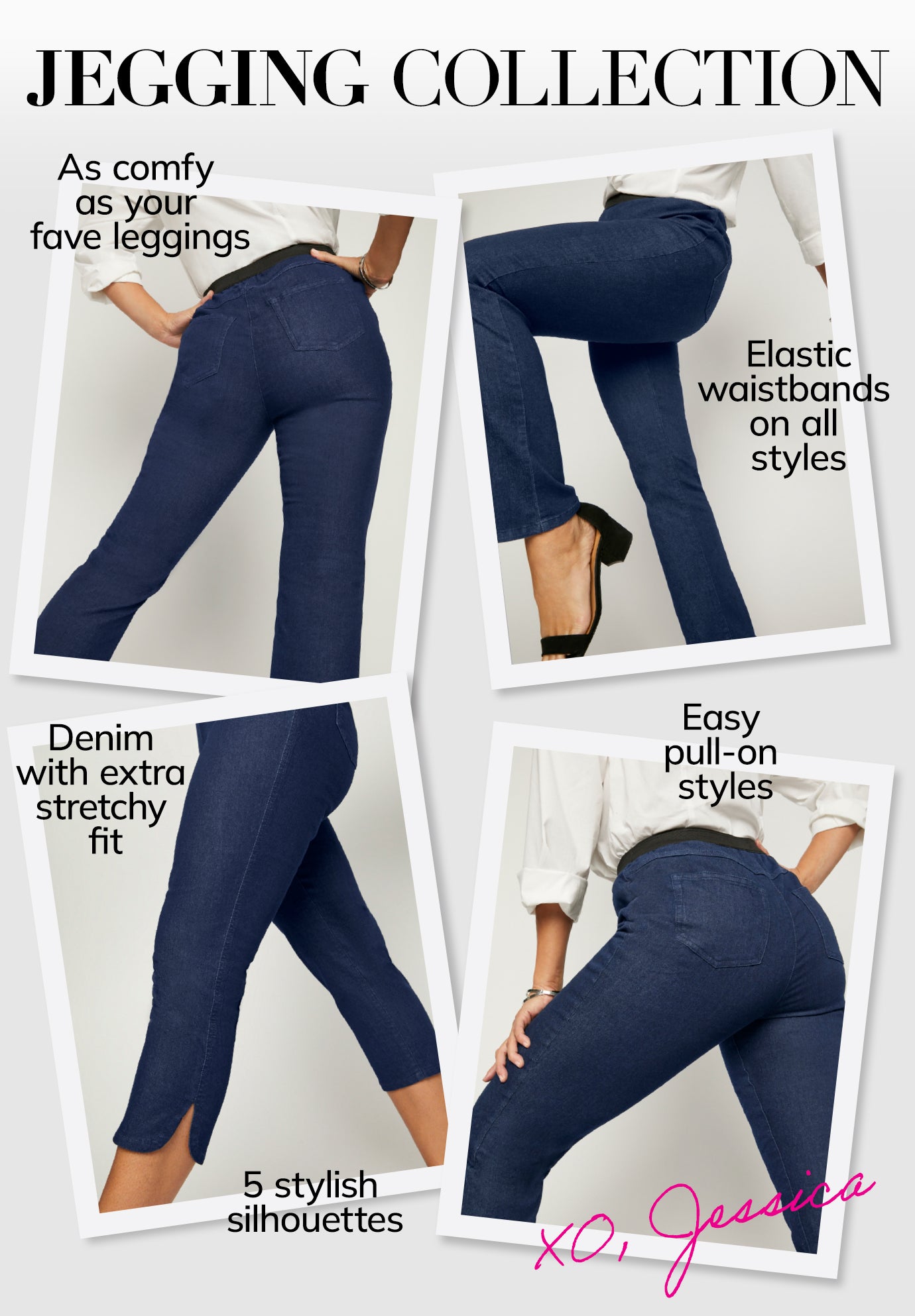 Stretch Denim Crop Jeggings image number 1