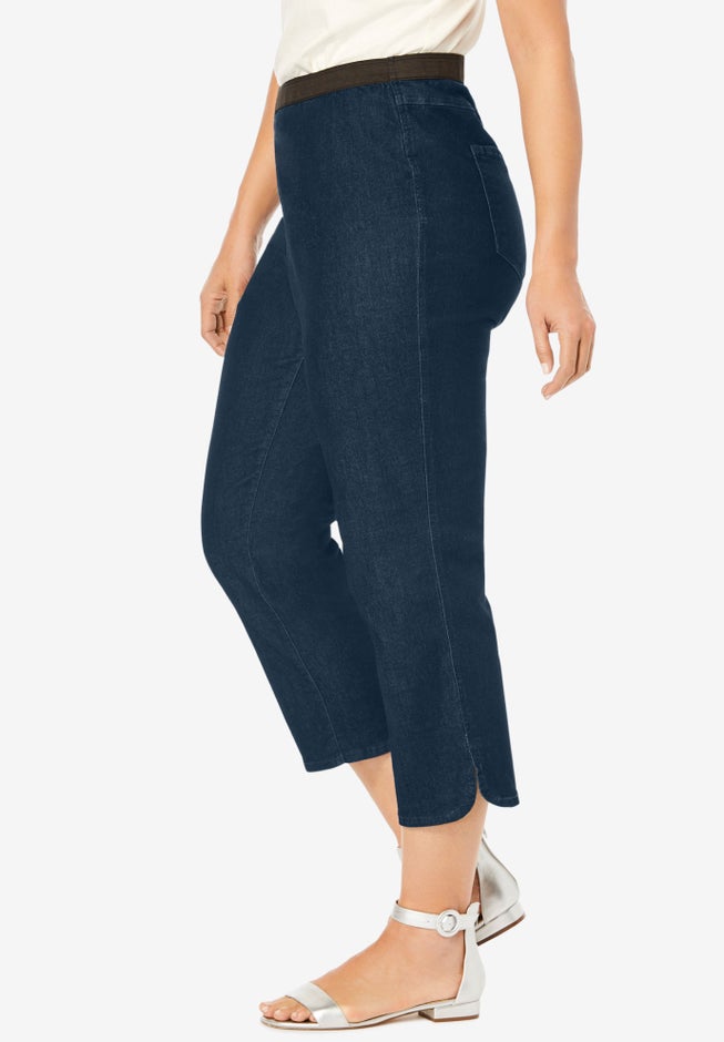 Stretch Denim Crop Jeggings image number 2