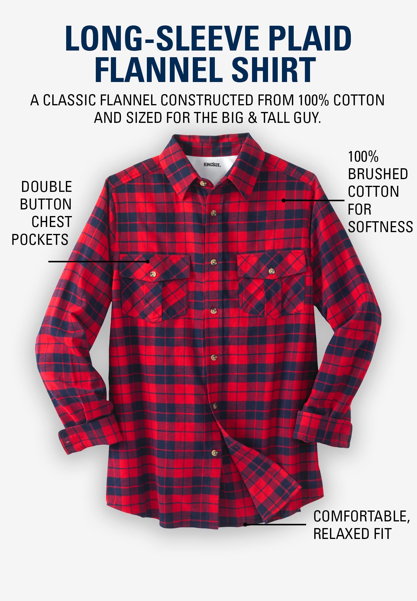Signature Plaid Flannel Shirt image number 7