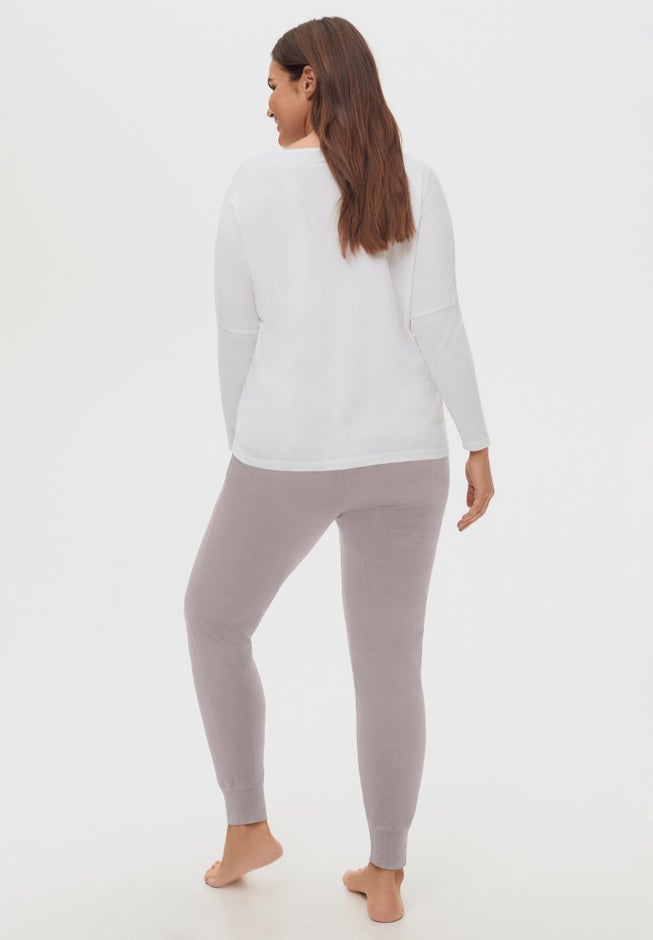 Cotton Spandex Jersey Jogger Sleep Pants image number 1