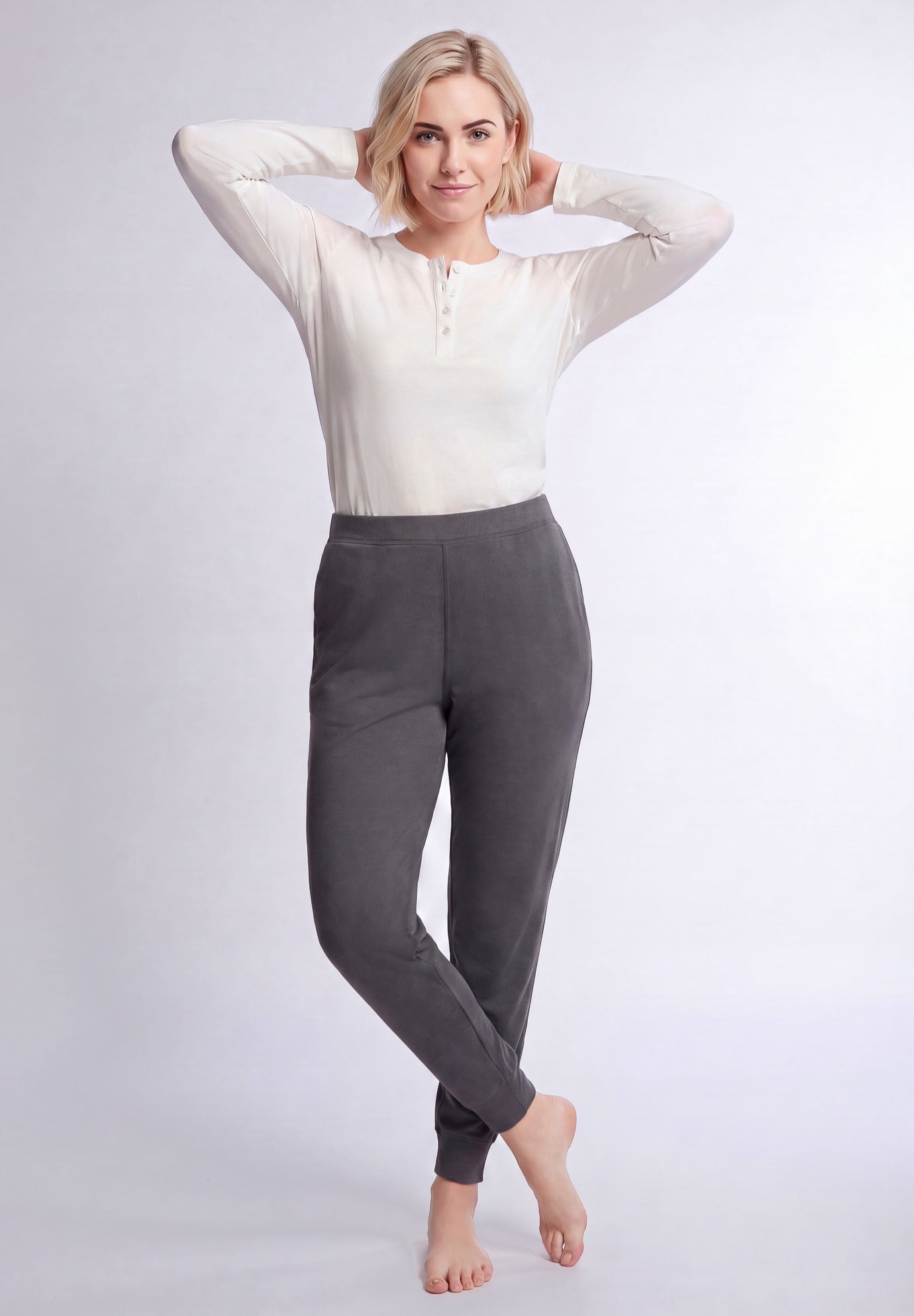 Cotton Spandex Jersey Jogger Sleep Pants image number 0