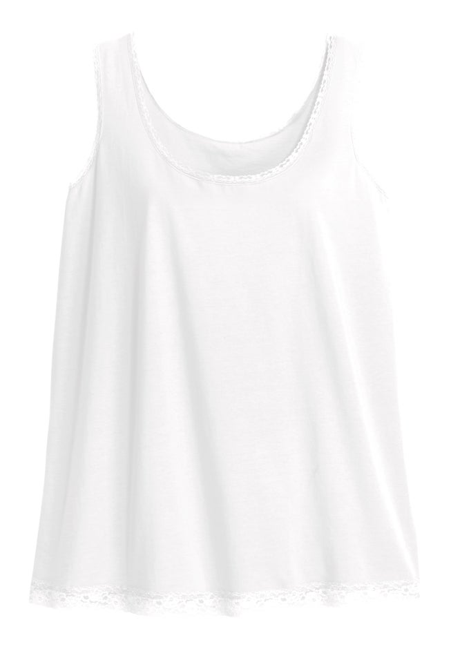 Lace Trim Tank image number 3