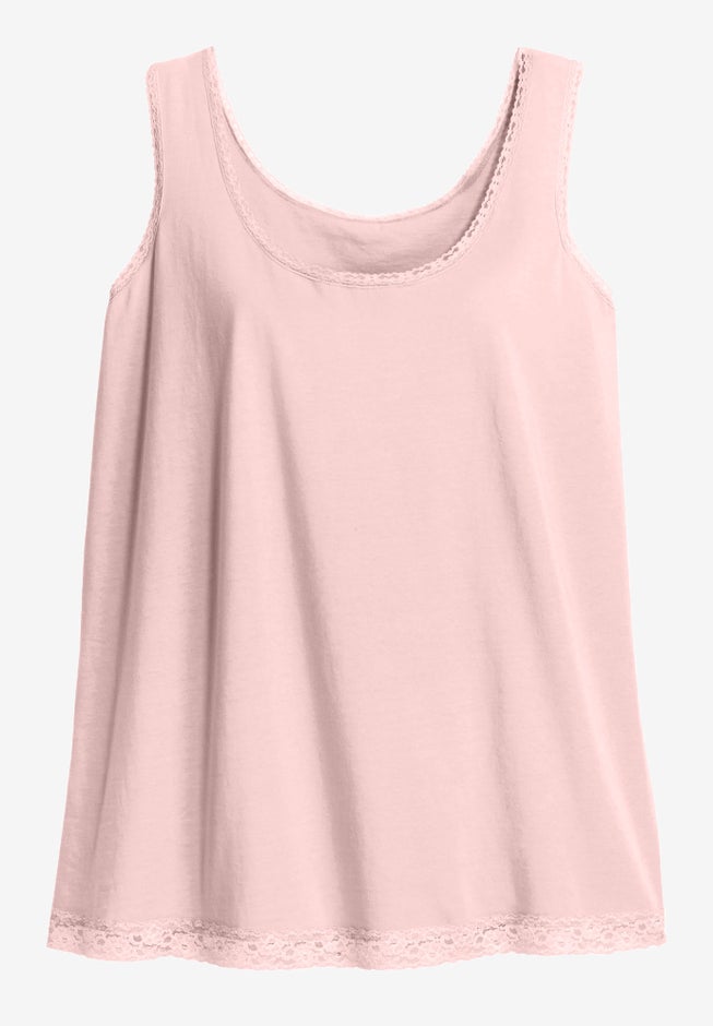 Lace Trim Tank image number 0