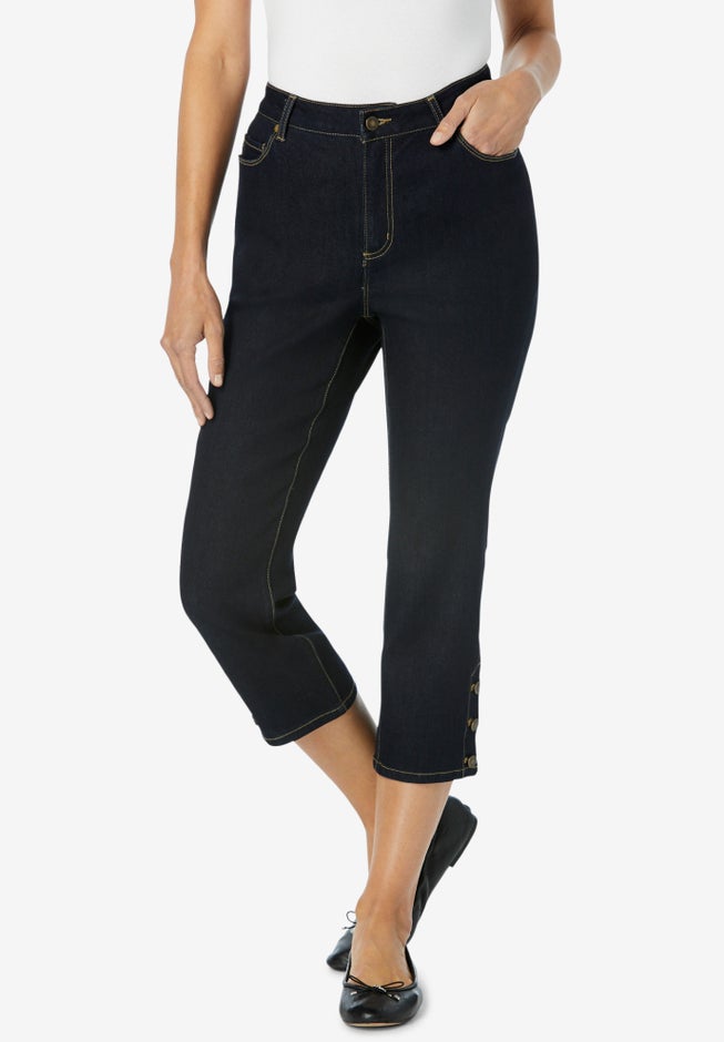 Comfort Stretch Denim Capri image number 2