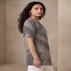 Stretch Knit Cutout Swing Tunic image number 2