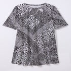 Stretch Knit Cutout Swing Tunic image number 3