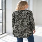 Plus Size Boatneck Swing Ultra Drape Tunic Top image number null