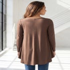 Plus Size Boatneck Swing Ultra Drape Tunic Top image number 1