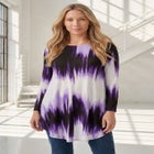 Plus Size Boatneck Swing Ultra Drape Tunic Top image number 0