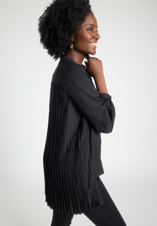 Pleated Back Georgette Tunic image number 2