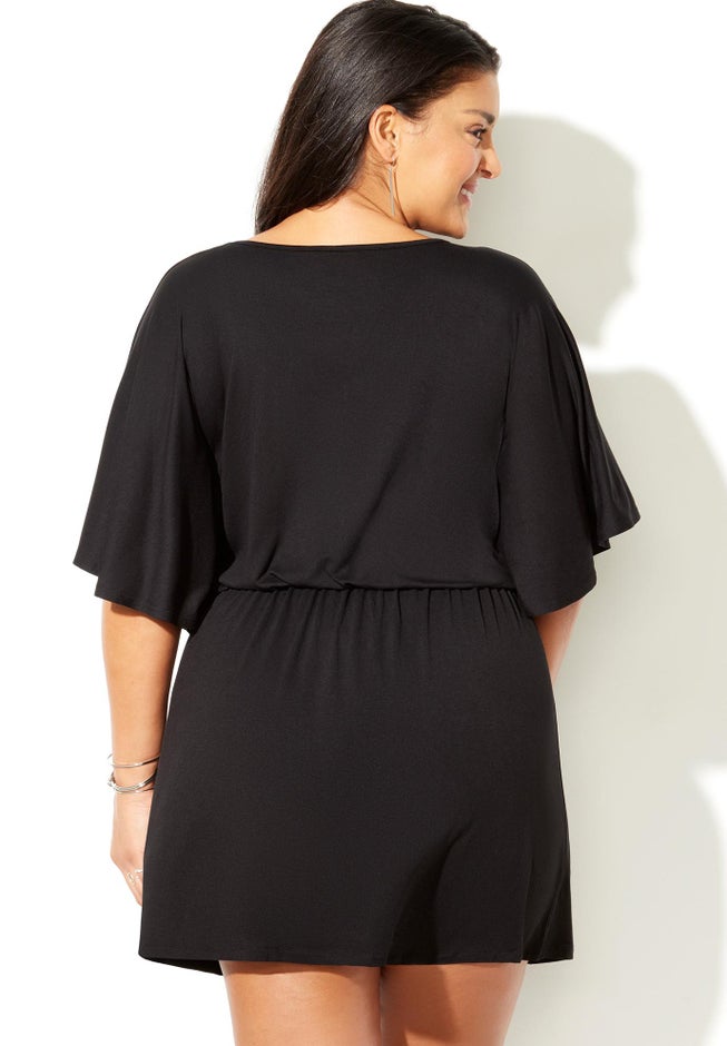 Layla Flutter Sleeve Tunic Cover Up image number null