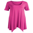 Scoop Neck Hanky Hem Tunic image number null