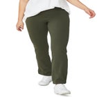 Stretch Knit Bootcut Leggings image number null