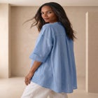 Hi-Low Linen Tunic image number null