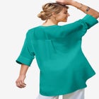 Hi-Low Linen Tunic image number null