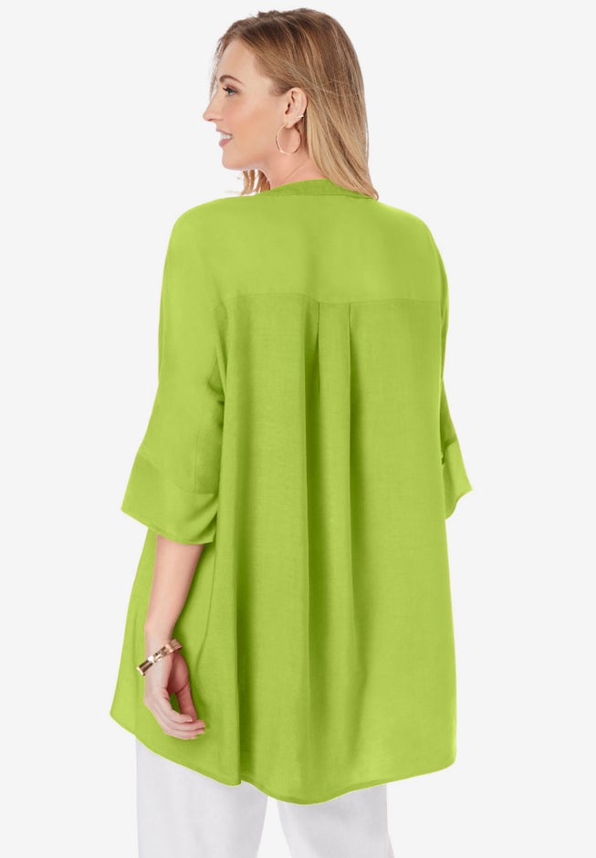 Hi-Low Linen Tunic image number 1