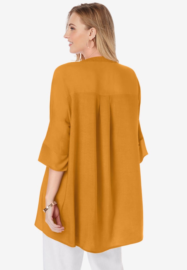 Hi-Low Linen Tunic image number 1