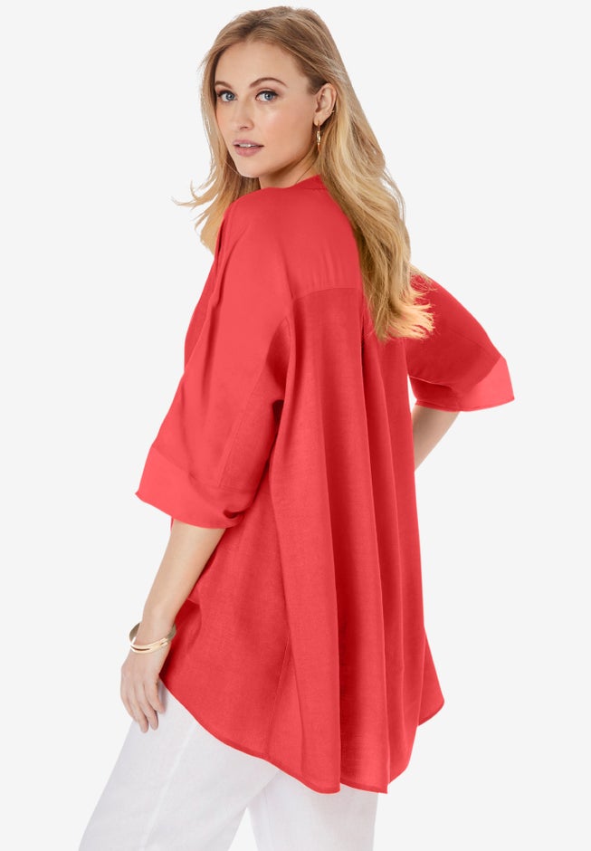 Hi-Low Linen Tunic image number 2