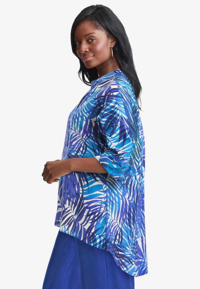 Hi-Low Linen Tunic image number 2