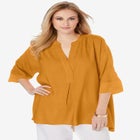 Hi-Low Linen Tunic image number null
