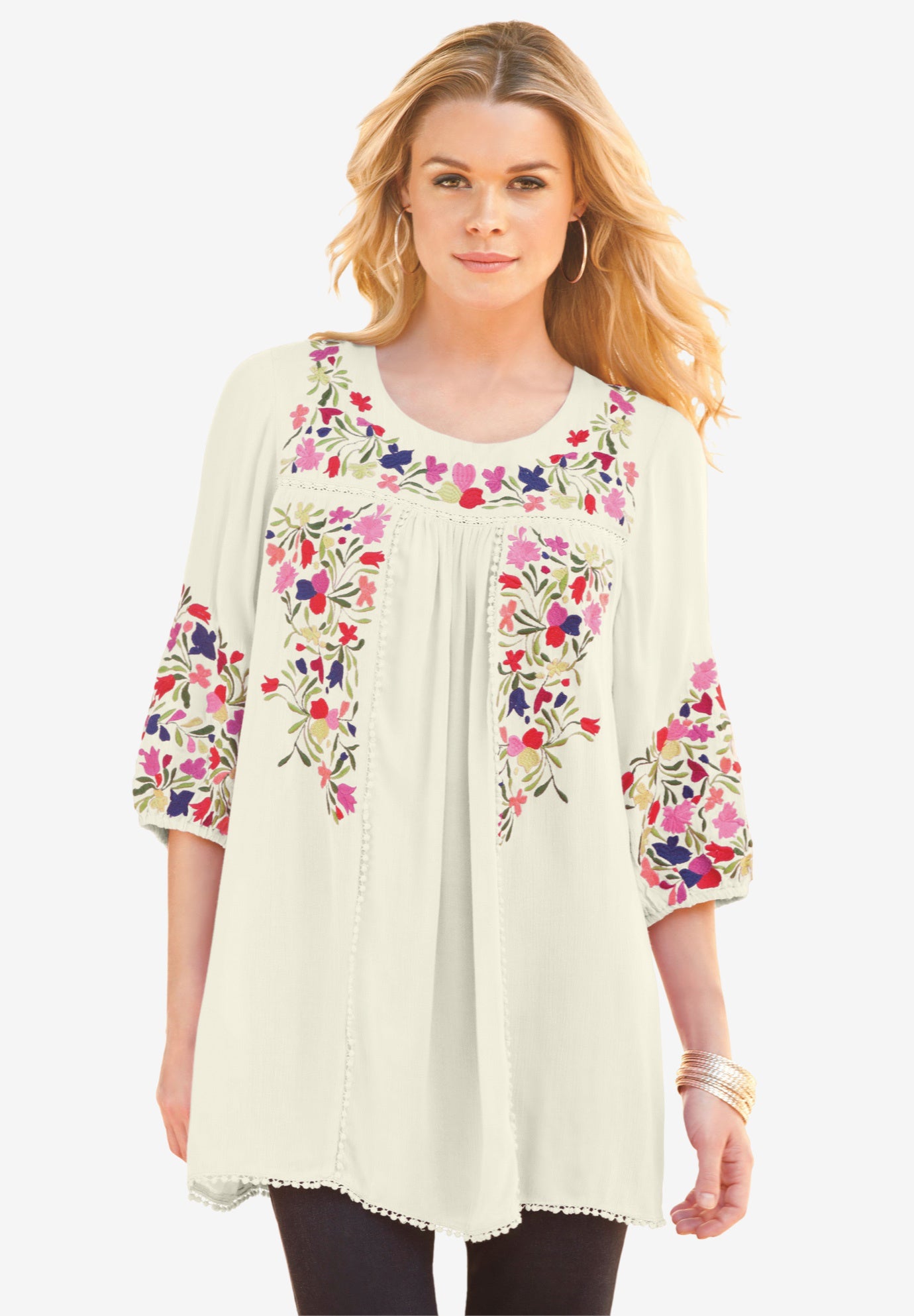 Boho Floral Tunic image number 0