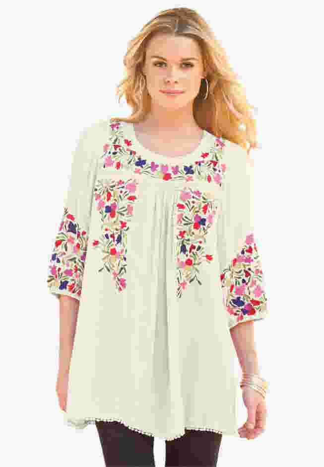 Boho Floral Tunic image number 0