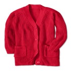 Shaker Button-Front Cardigan Sweater image number 2