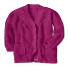 Shaker Button-Front Cardigan Sweater image number 2