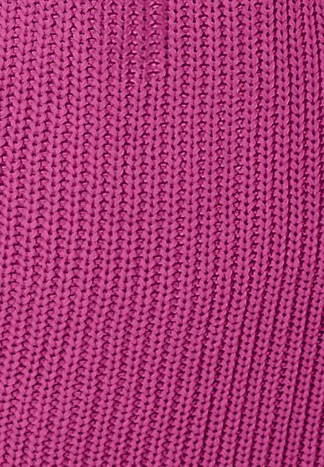 Shaker Button-Front Cardigan Sweater image number 3