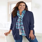 Shaker Button-Front Cardigan Sweater image number 0