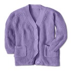 Shaker Button-Front Cardigan Sweater image number 2